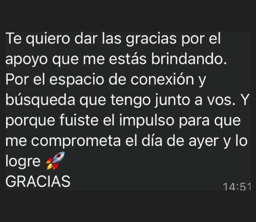 Testimonio de una alumna