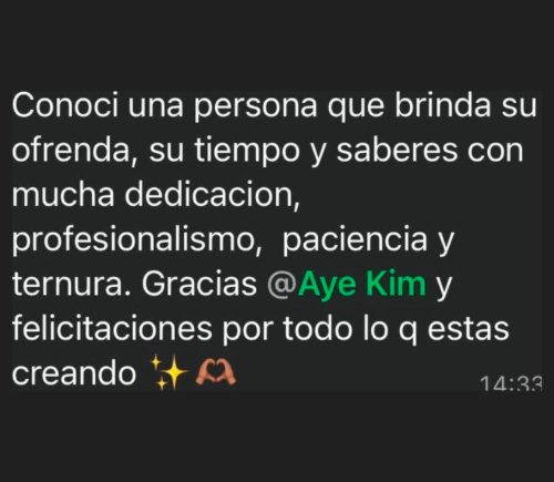 Testimonio de una alumna