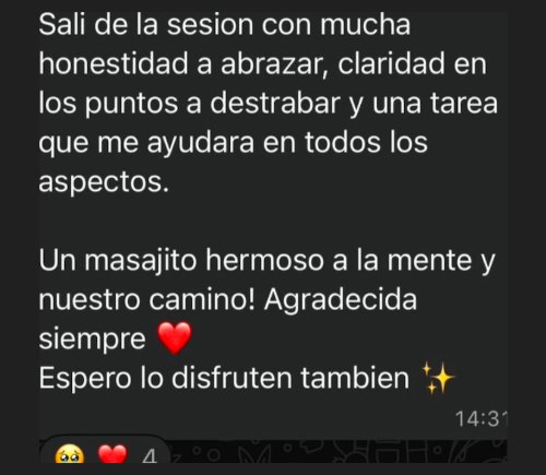 Testimonio de una alumna